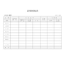 전체월급여명세정산표 전체월급여명세정산표